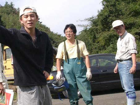 左からＴくん、猪田さん、大さん